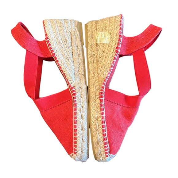Toni Pons Ter Slingback Espadrille Sandal Red Size 6.5 - Picture 5 of 7